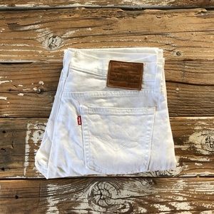 Levi’s White Straight Leg Jeans